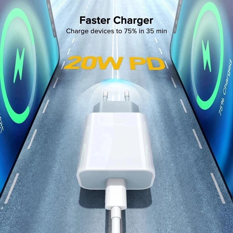 PD Charger 20W Fast Charging USB C Charger