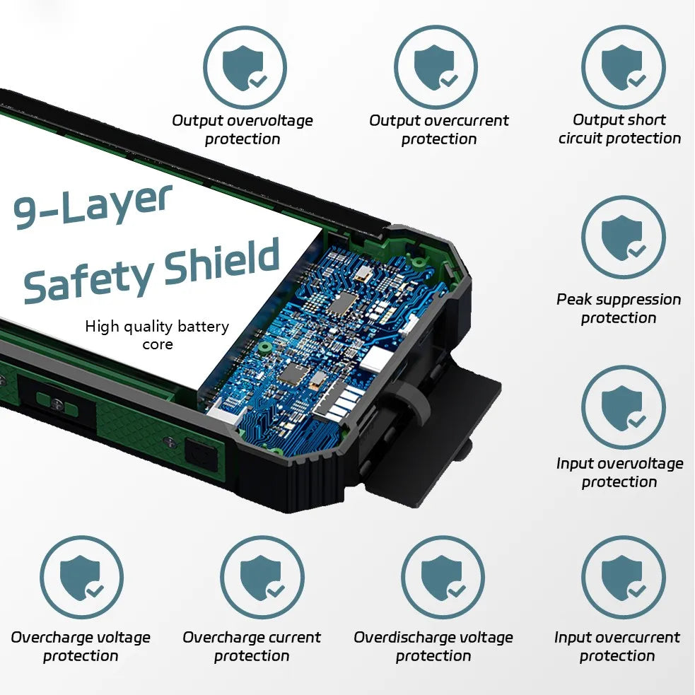 Long-lasting Solar Power Bank, Portable Solar External Battery