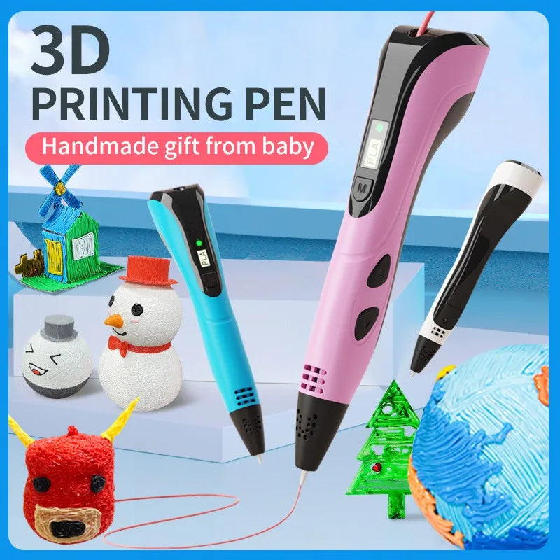 2025 Children 3D Printing Pen with LED Screen