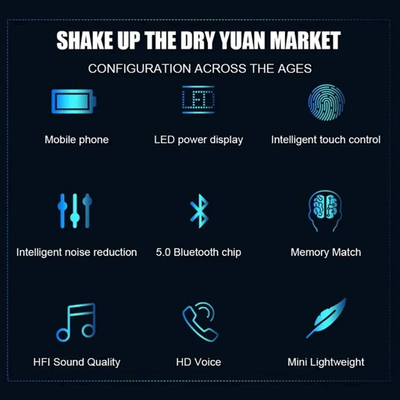 TWS F9-5 Earphone Bluetooth Earphones Wireless Headphones Hifi