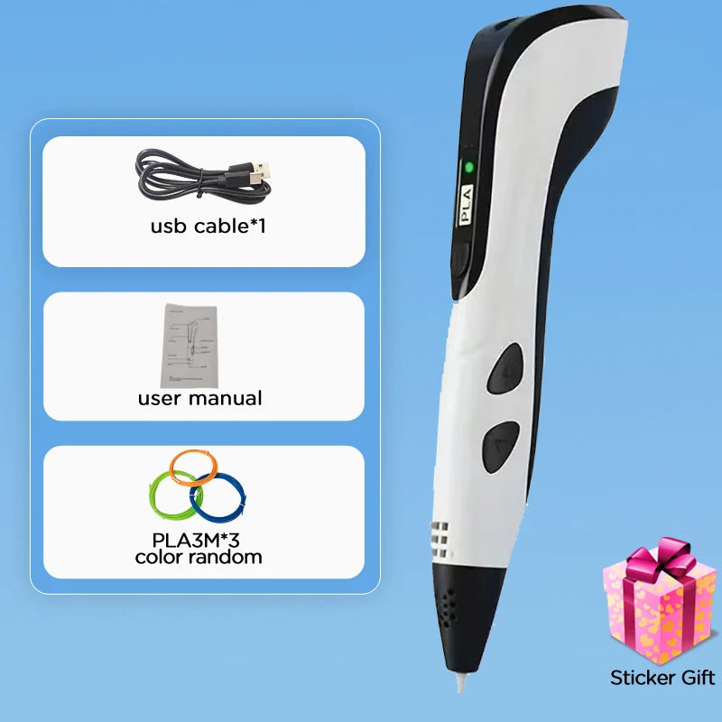 2025 Children 3D Printing Pen with LED Screen