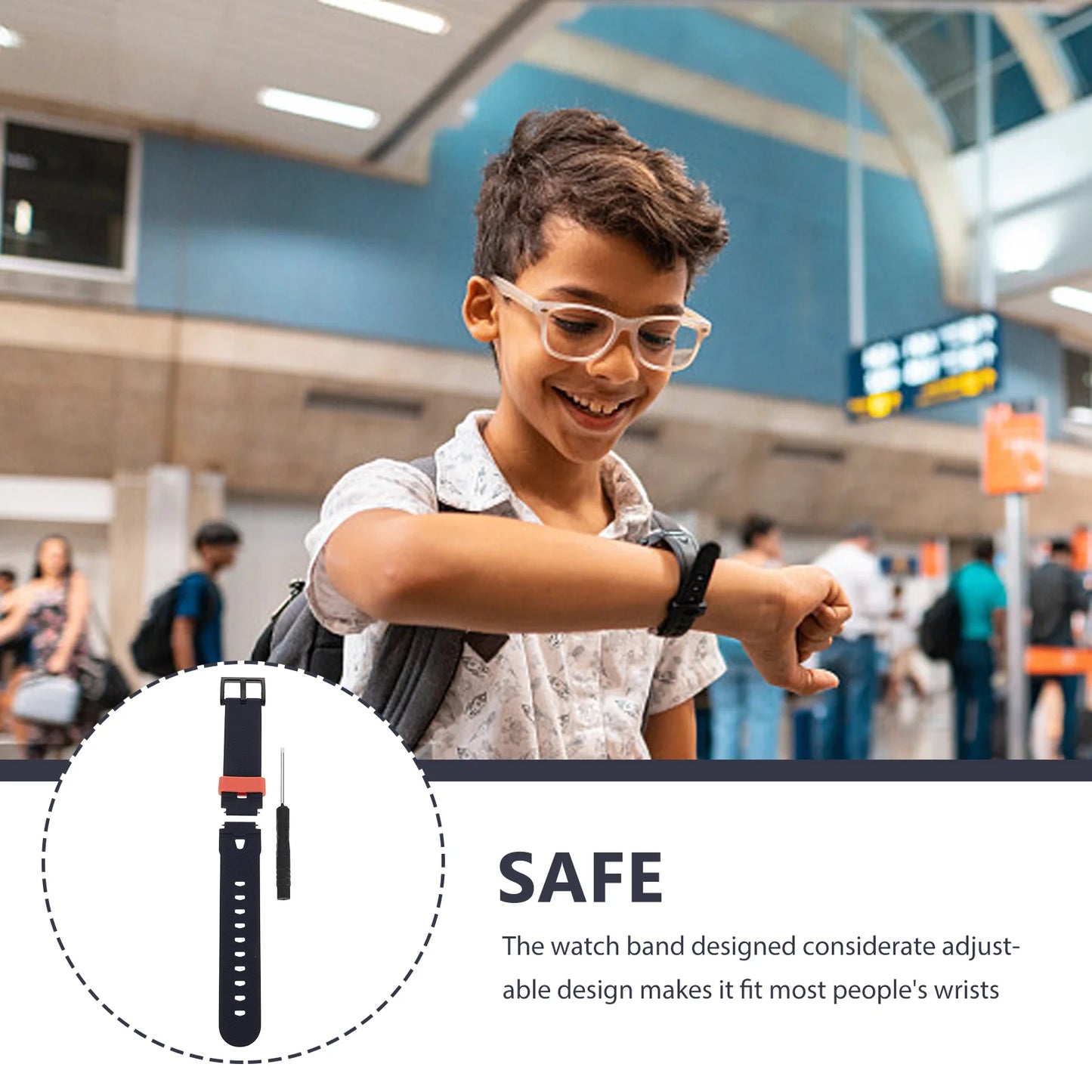 360 Watch Strap Kids Smartwatch Silicone Watchband Accessories