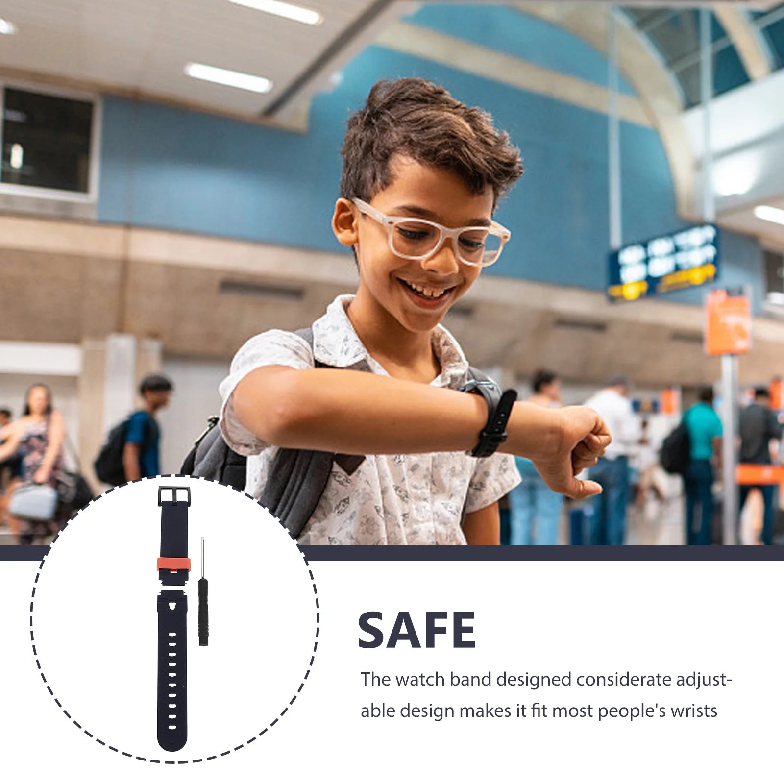 360 Watch Strap Kids Smartwatch Silicone Watchband Accessories