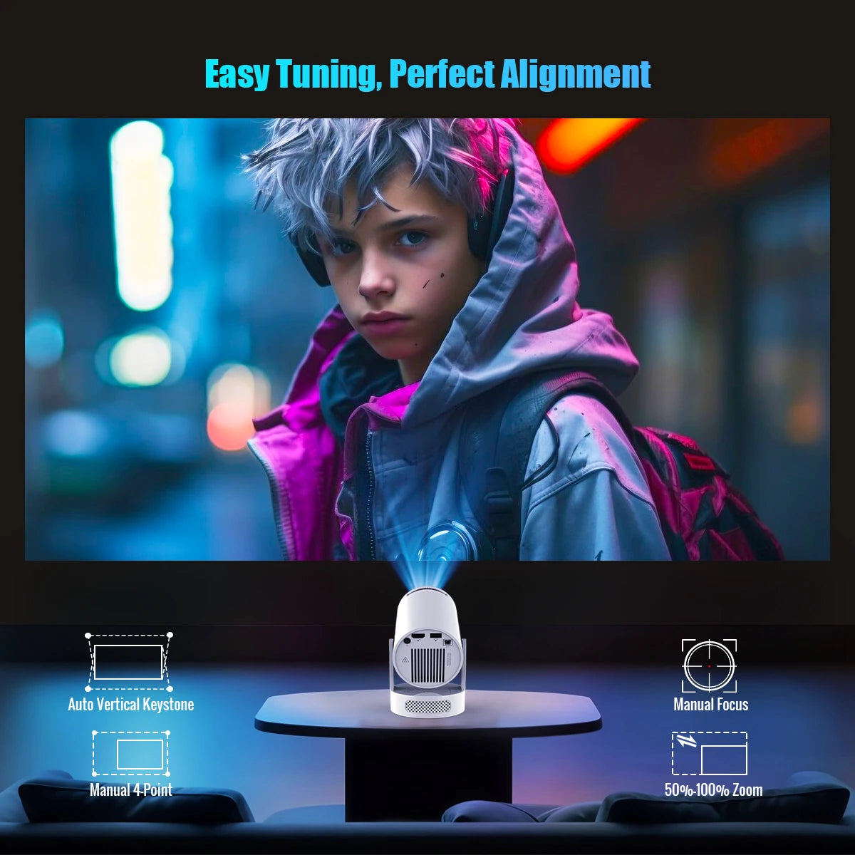 Magcubic 8K HY300 Pro + Projector Built in