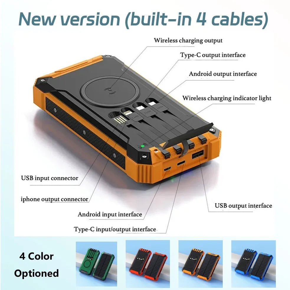 Long-lasting Solar Power Bank, Portable Solar External Battery