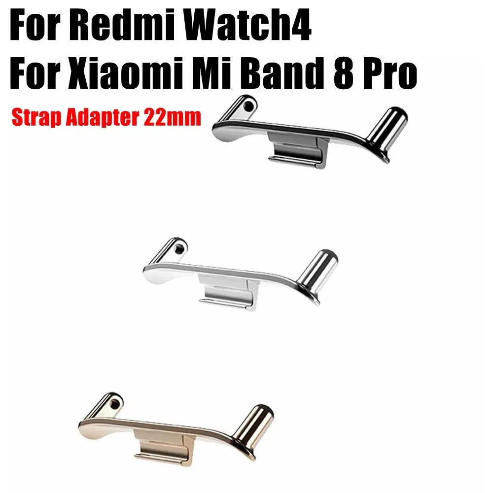 1Pair Metal Strap Adapter Wristband Watchband Watchband Connector Accessories Smart Watch for Redmi Watch4/Xiaomi Mi Band 8 Pro