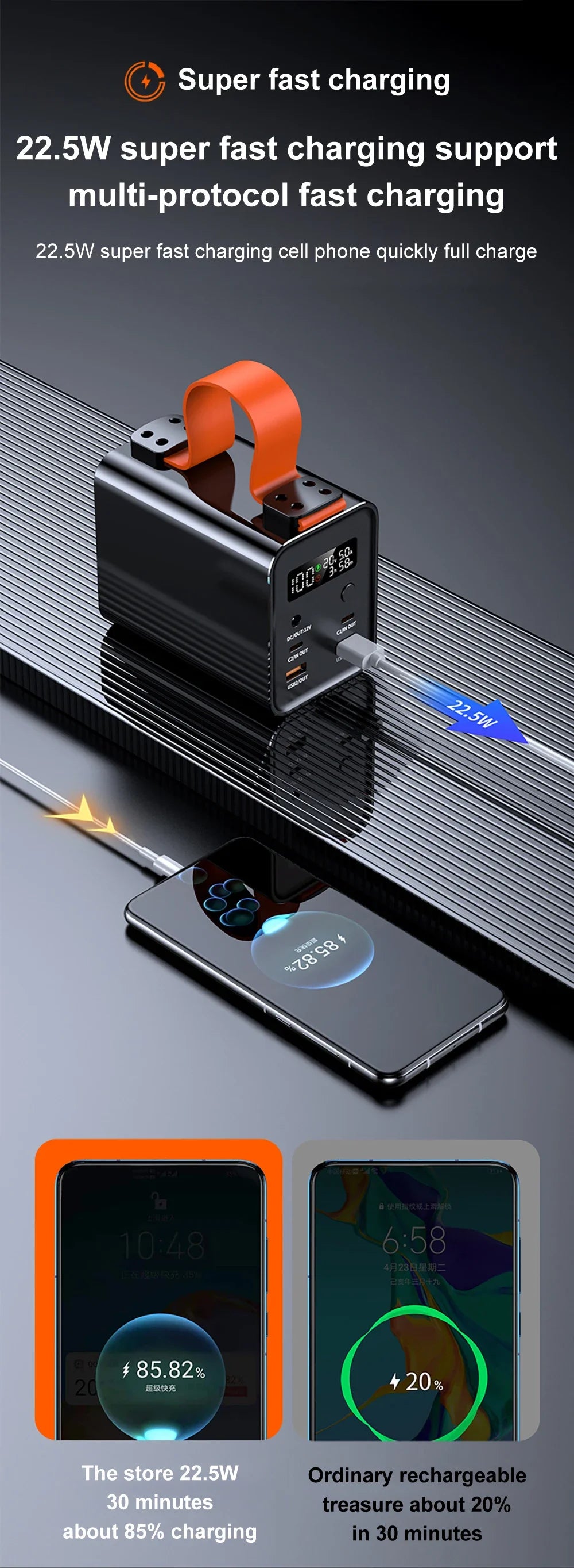 Power Bank Station 60000mAh 30000mAh Outdoor Energy PD