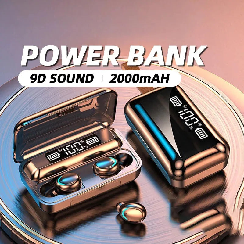 TWS F9-5 Earphone Bluetooth 5.3 Wireless Headphones Hifi