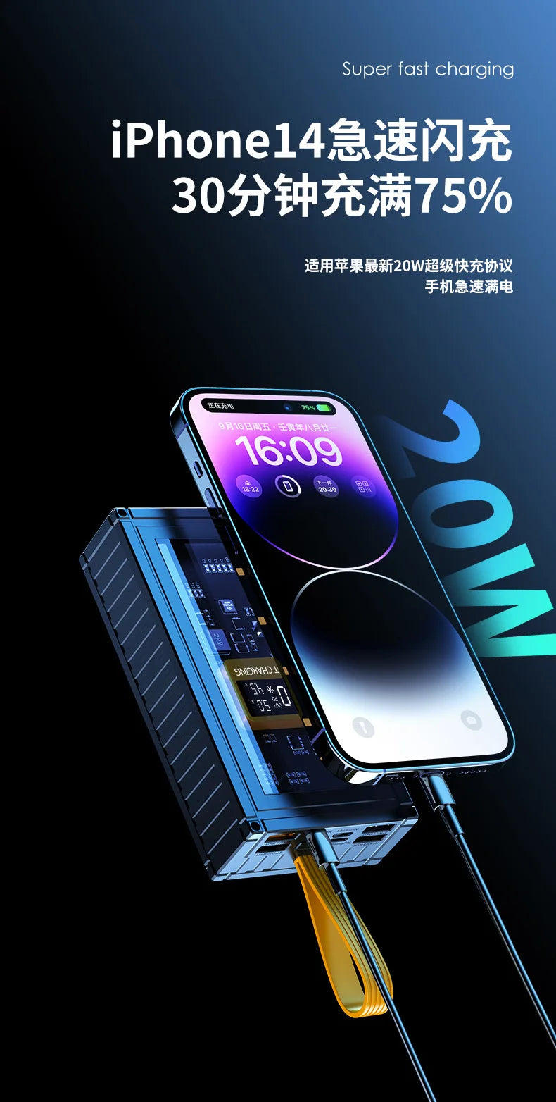 PowerBank 50000mAh 30000mAh 20000mAh Spare battery Portable Charger