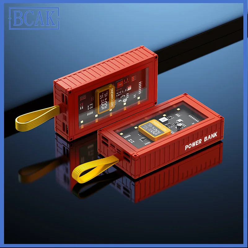 30000mAh 50000mAh 120W Fast Charging Transparent Power Bank