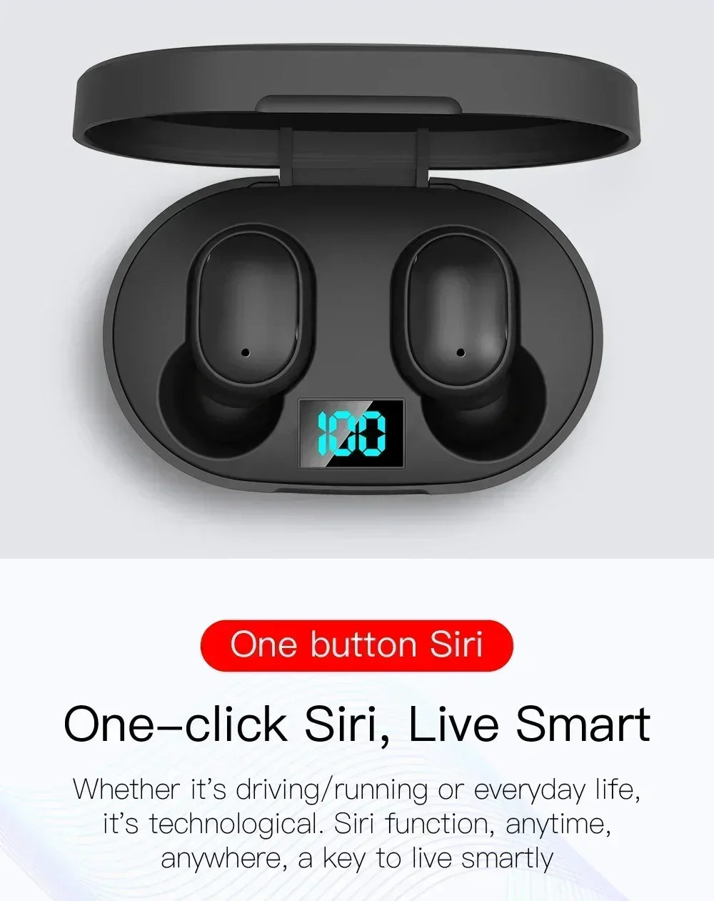 E6S Wireless Bluetooth Earphones TWS Bluetooth Headset Wireless