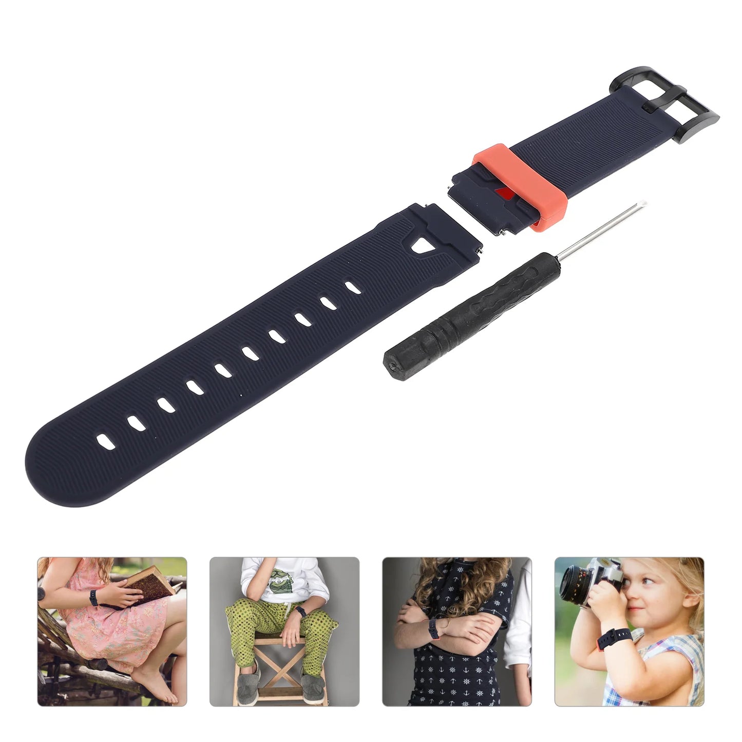360 Watch Strap Kids Smartwatch Silicone Watchband Accessories