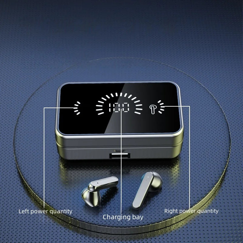 S20 Bluetooth Earphone Headphones Mirror Wireless Stereo Headset