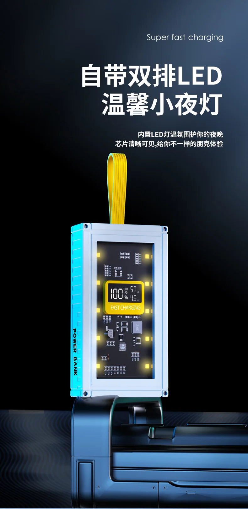 PowerBank 50000mAh 30000mAh 20000mAh Spare battery Portable Charger