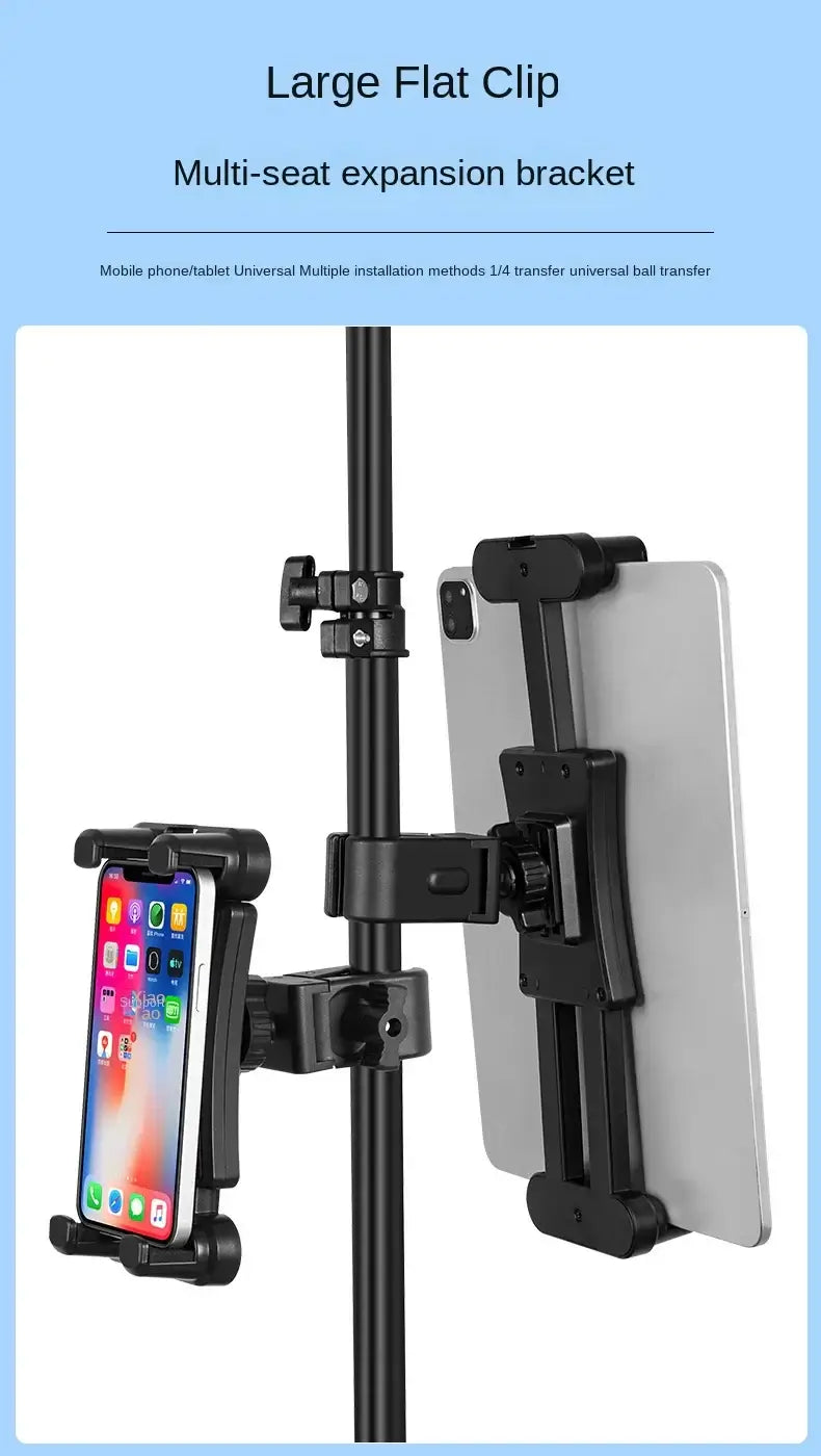 Mobile phone tablet universal bracket large clip