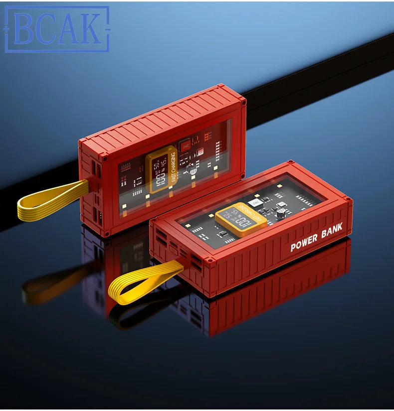 30000mAh 50000mAh 120W Fast Charging Transparent Power Bank