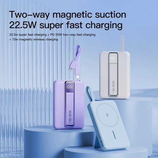 Magnetic Wireless Power Bank 10000mAh Portable PD 20W
