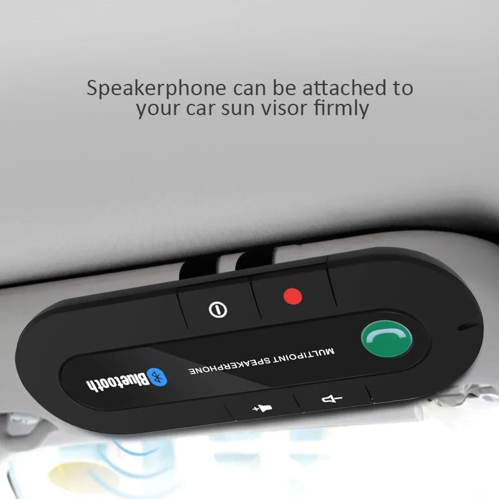 Bluetooth Speaker Handsfree Car Kit Sun Visor Clip