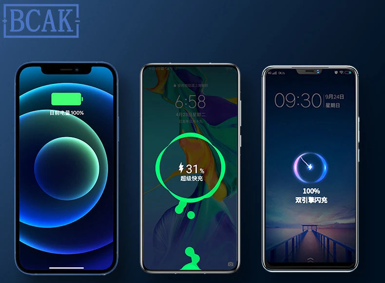 30000mAh 50000mAh 120W Fast Charging Transparent Power Bank