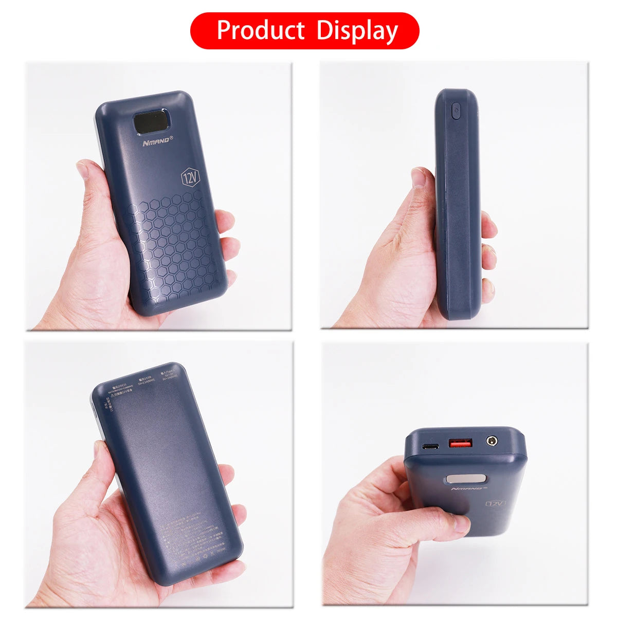 Power Bank 12V 20000mAh digital display Fast Charging