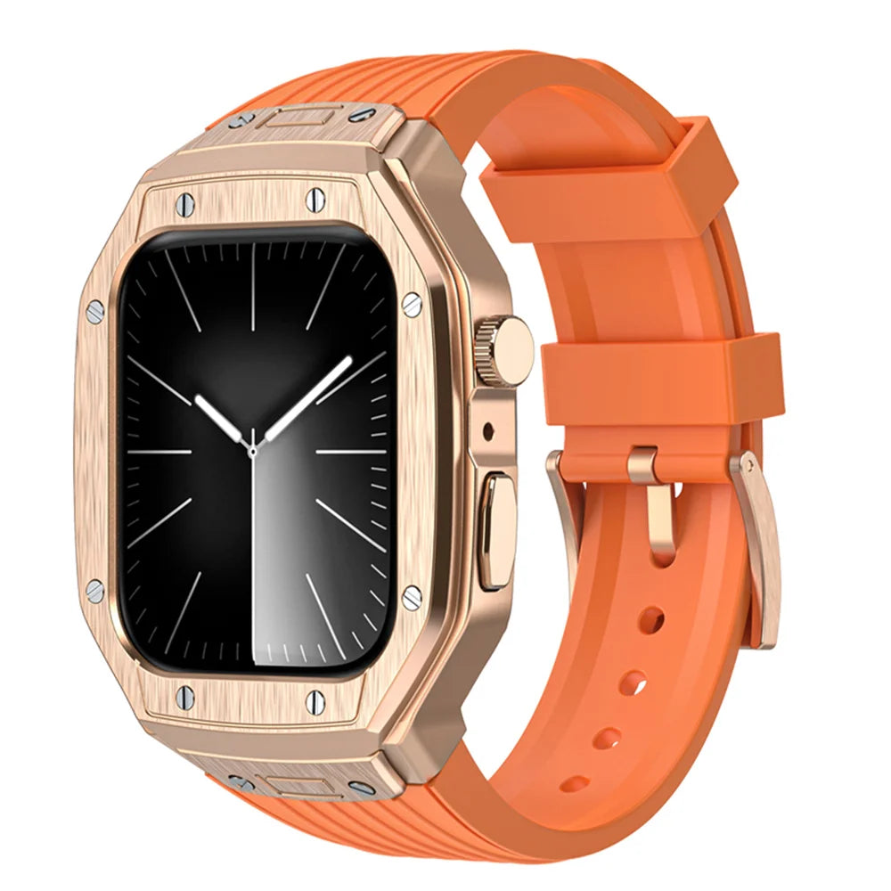 Luxury Modification Kit Metal Case+TPU Strap Replacement Accessories