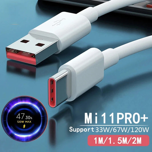 67W 90W 120W Charger Cable USB Type C 6A For Xiaomi 13 Ultra 12S 12T Pro Poco F4 GT F5 Redmi K50 Note 12 Pro+ K60 Pro Civi 3