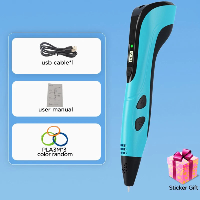 2025 Children 3D Printing Pen with LED Screen