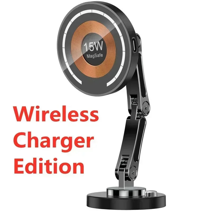 Magnetic Wireless Charger Car Phone Holder 15W Fast