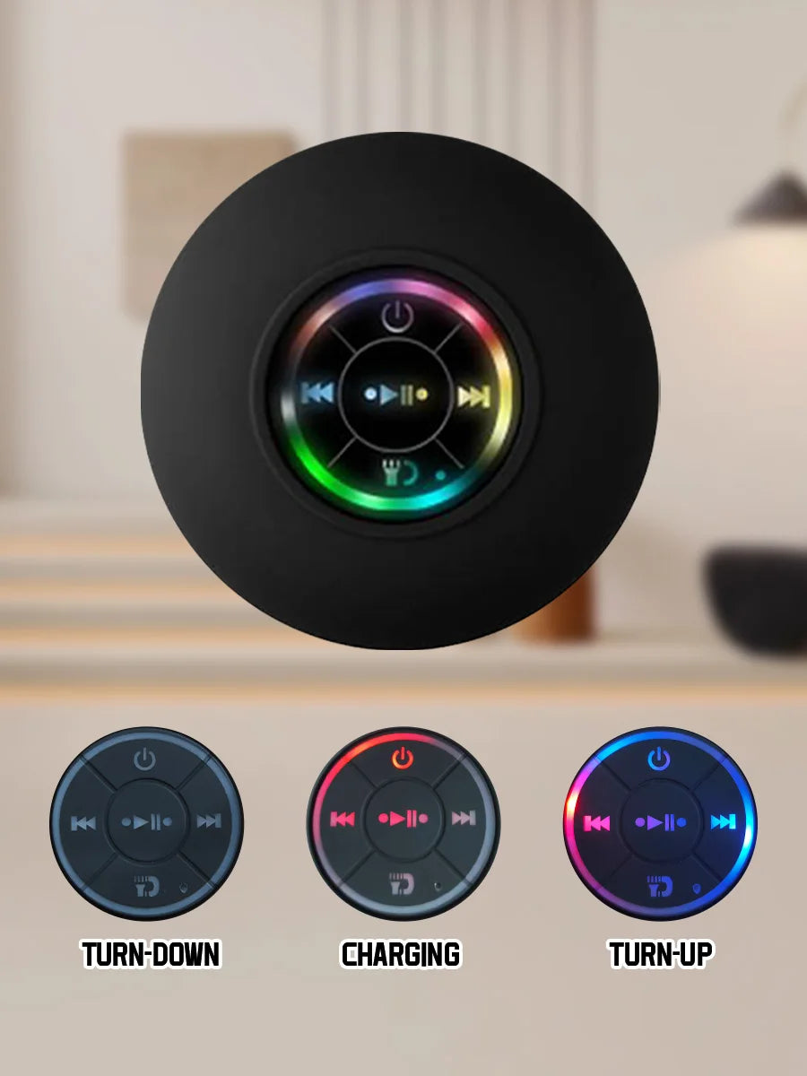 Waterproof Bluetooth Speaker with Colorful LED Lights, Strong