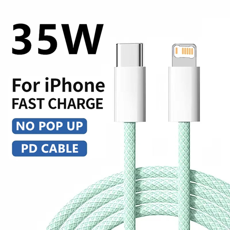 Braided 35W Fast Charge PD Cable For iPhone