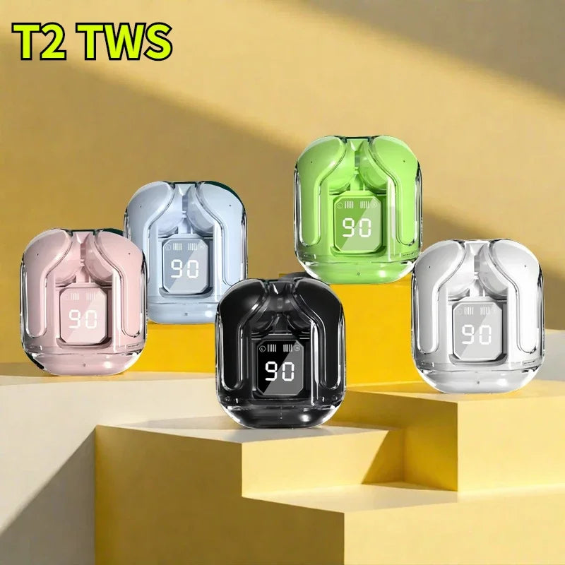 T2 Wireless Mini Earbuds LED Power Digital Display