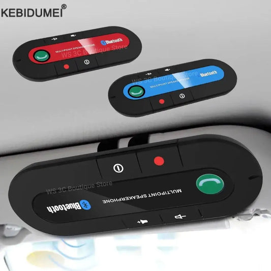 Bluetooth Speaker Handsfree Car Kit Sun Visor Clip Wireless Audio Receiver Speakerphone Wireless Stereo MP3 Music Player