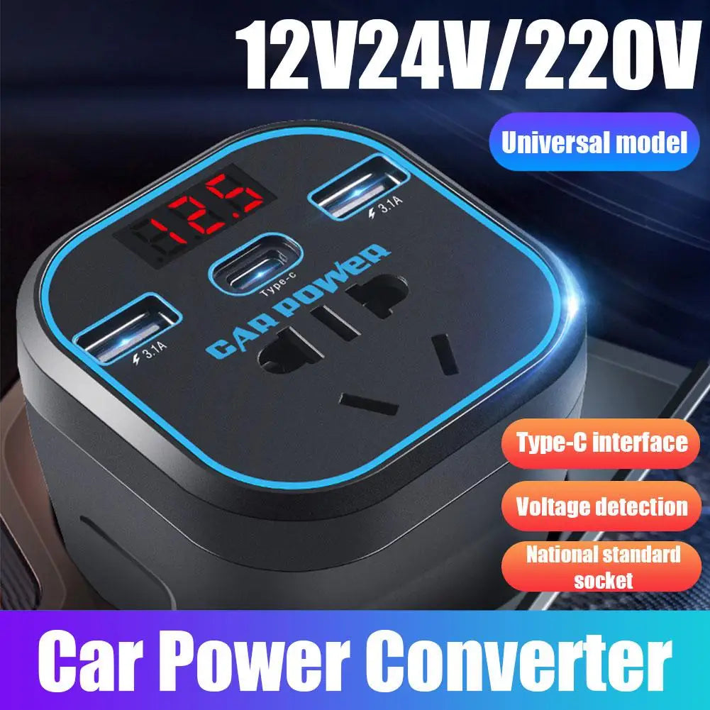 Car Power Inverter 12V/24V TO 110V 220V Converter