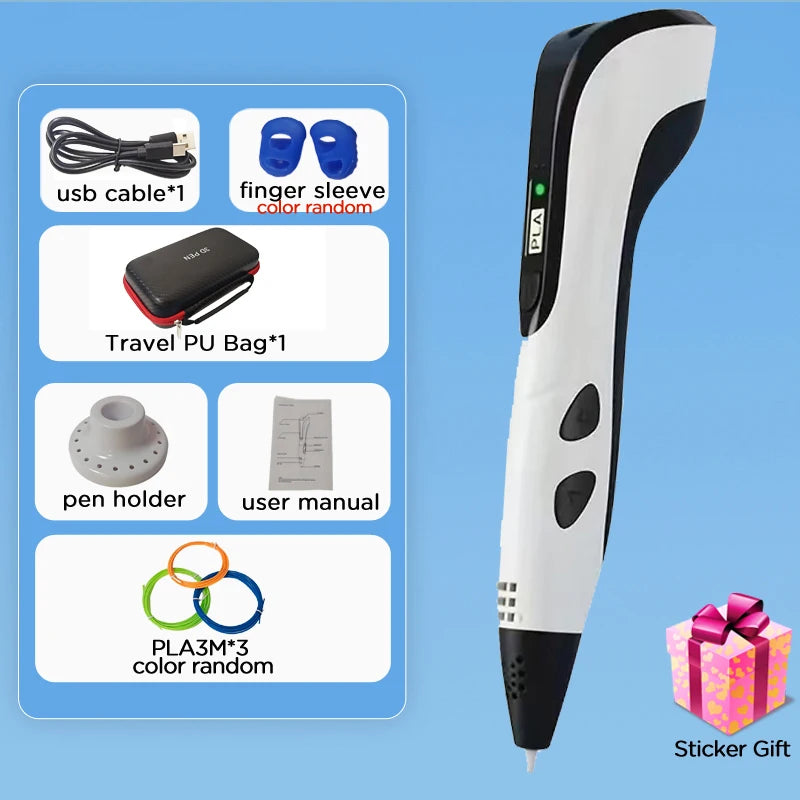 2025 Children 3D Printing Pen with LED Screen