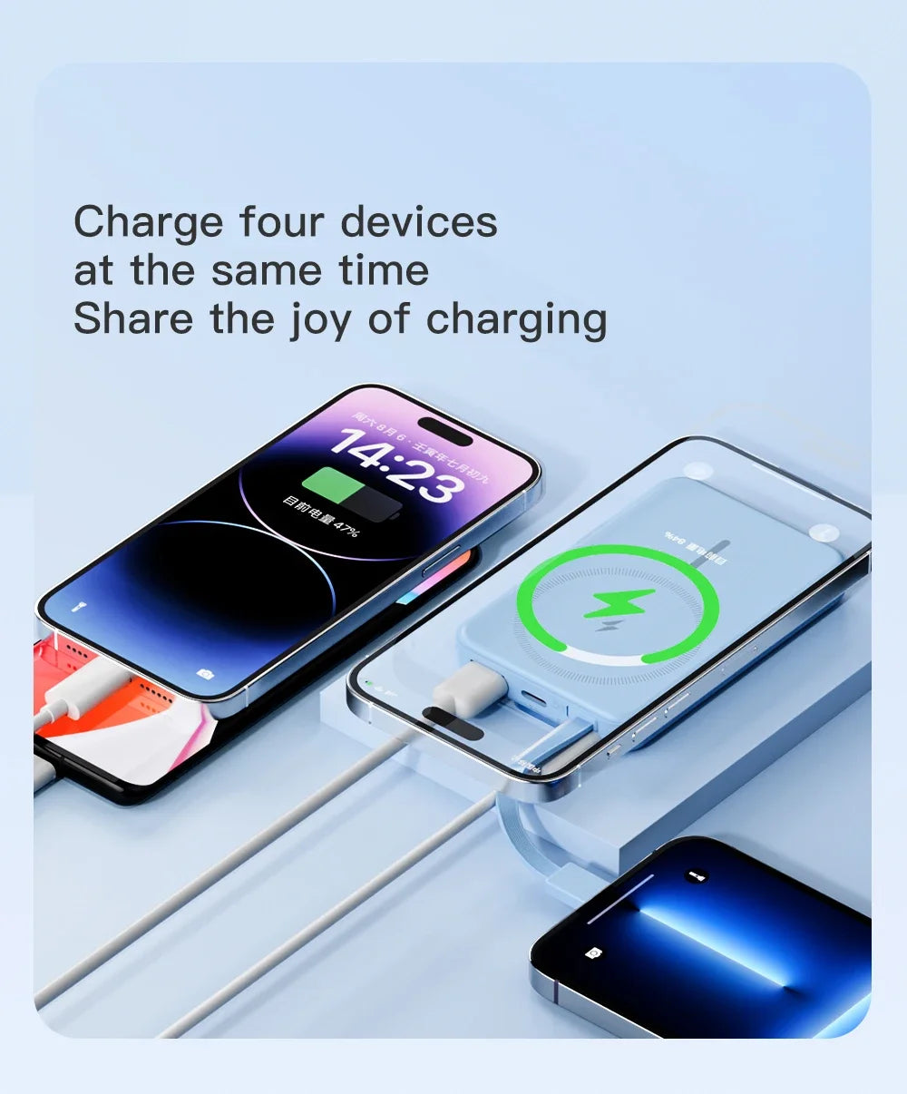 Magnetic Wireless Power Bank 10000mAh Portable PD 20W