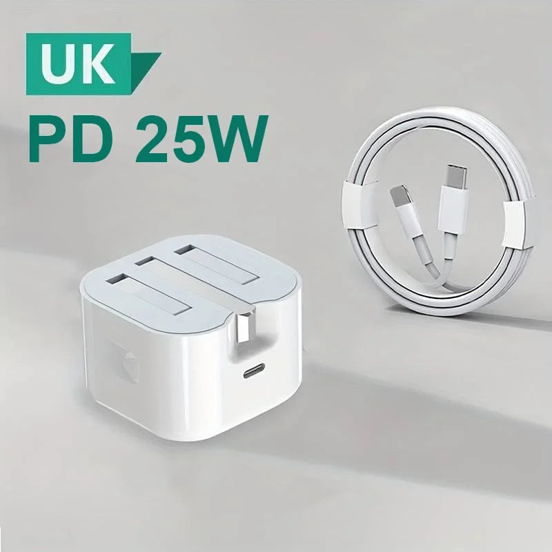 UK USB C Charger For iPhone 15 14
