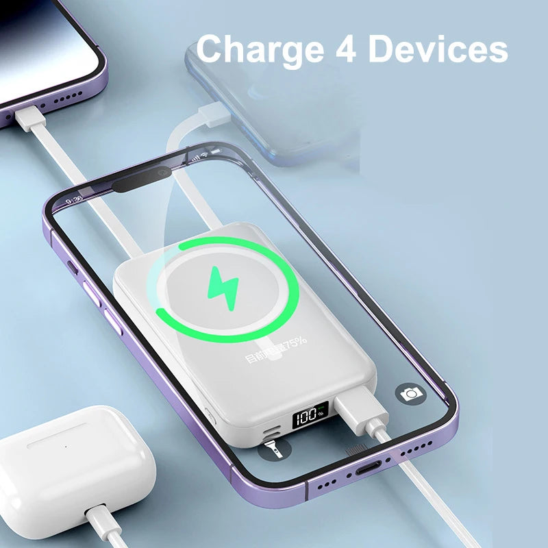 Magnetic Power Bank 20000mAh 10W Wireless Fast Charging