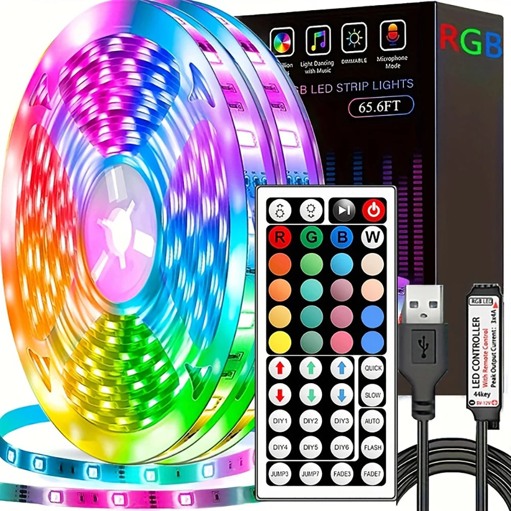 Led Strip Lights with 44 Key Remote Control