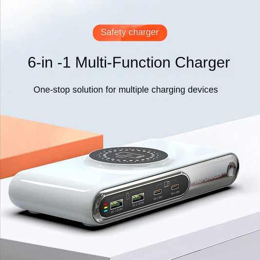 Mobile Phone Fast Charging 6-in-1 Multi-Function Charger Fast