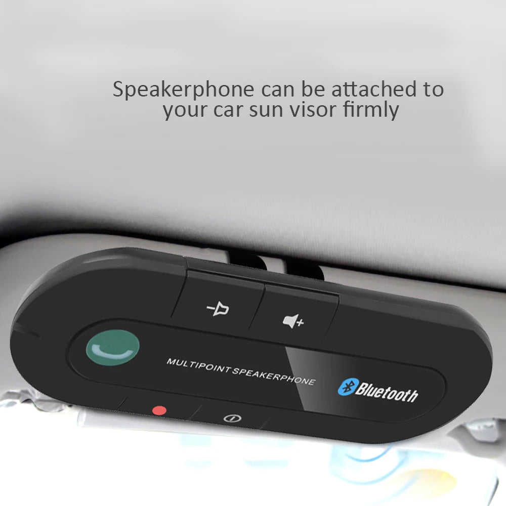 Bluetooth Speaker Handsfree Car Kit Sun Visor Clip