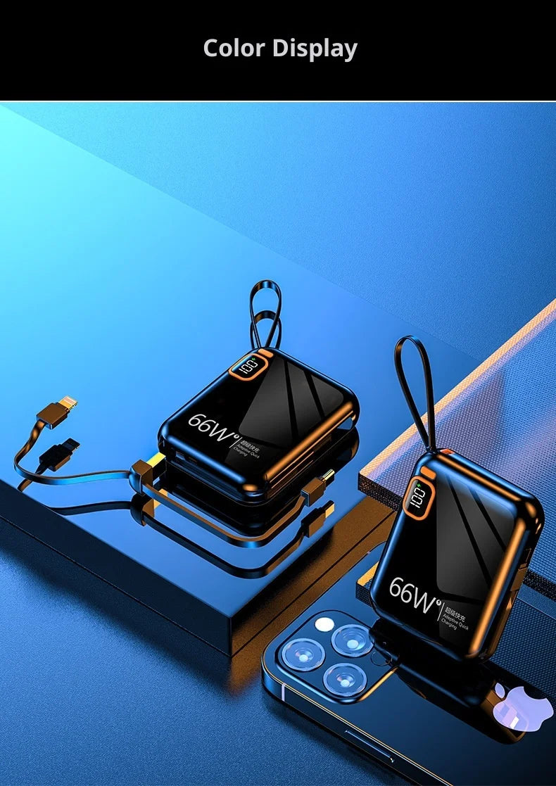 66W fast charging power bank 10000 mAh large