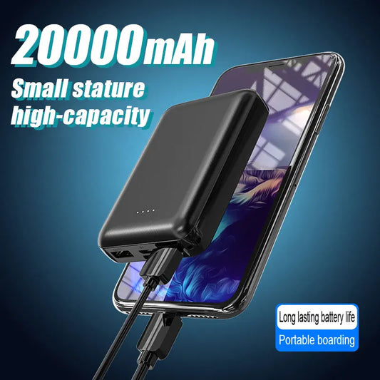 20000mAh Power Bank Portable USB Charger Fast Charging External Battery Pack Heating Vest Jacket Scarf Socks Glove Equipment New