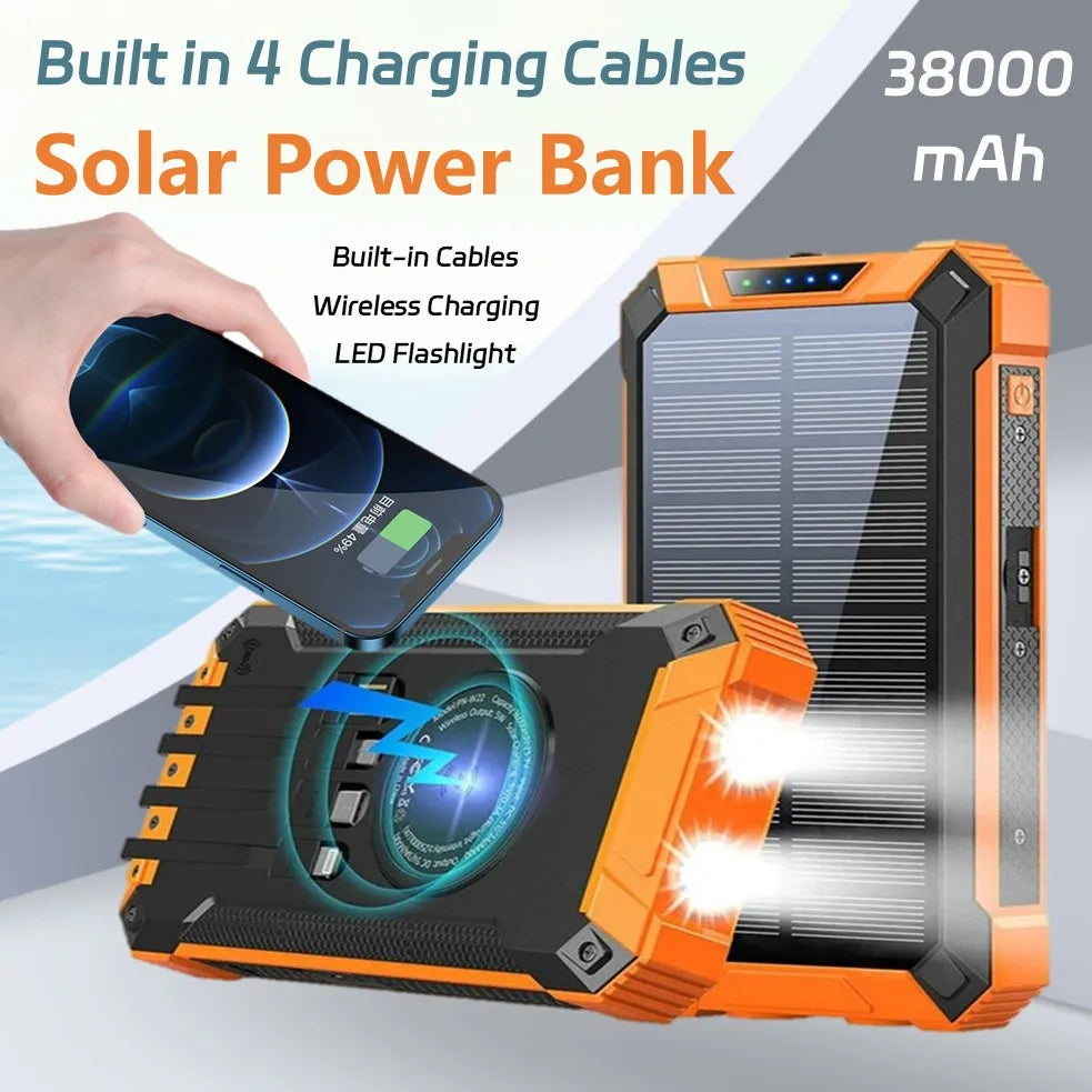 Long-lasting Solar Power Bank, Portable Solar External Battery
