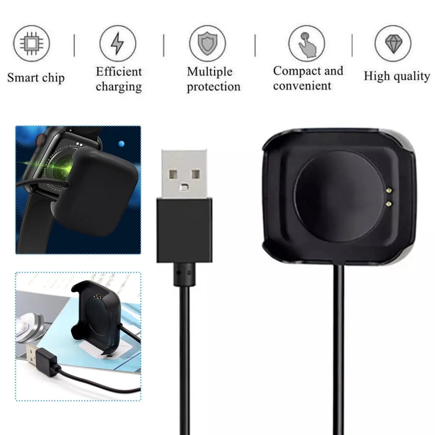Smart Watch Magnetic Usb Charger For HW22 Charging