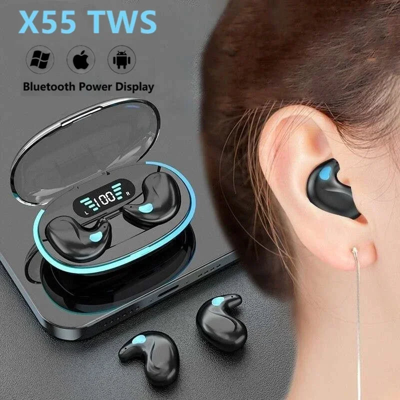 Mini Invisible Sleep Wireless Earphone Bluetooth 5.0 Hidden