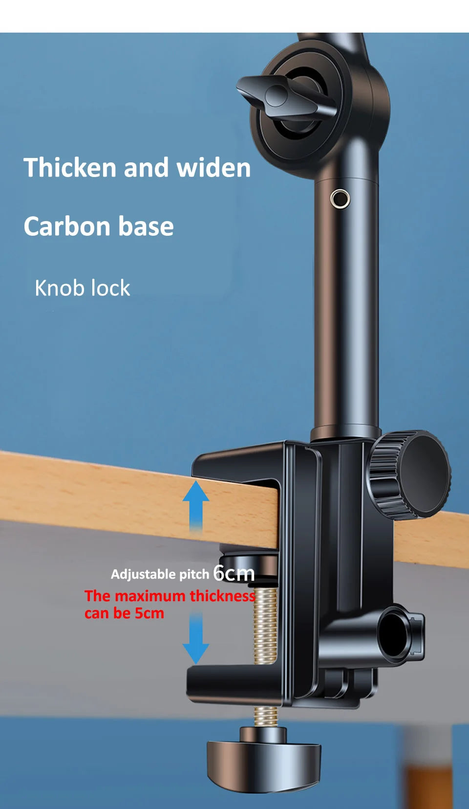 Tablet Holder for Bed Long Arm Stand for