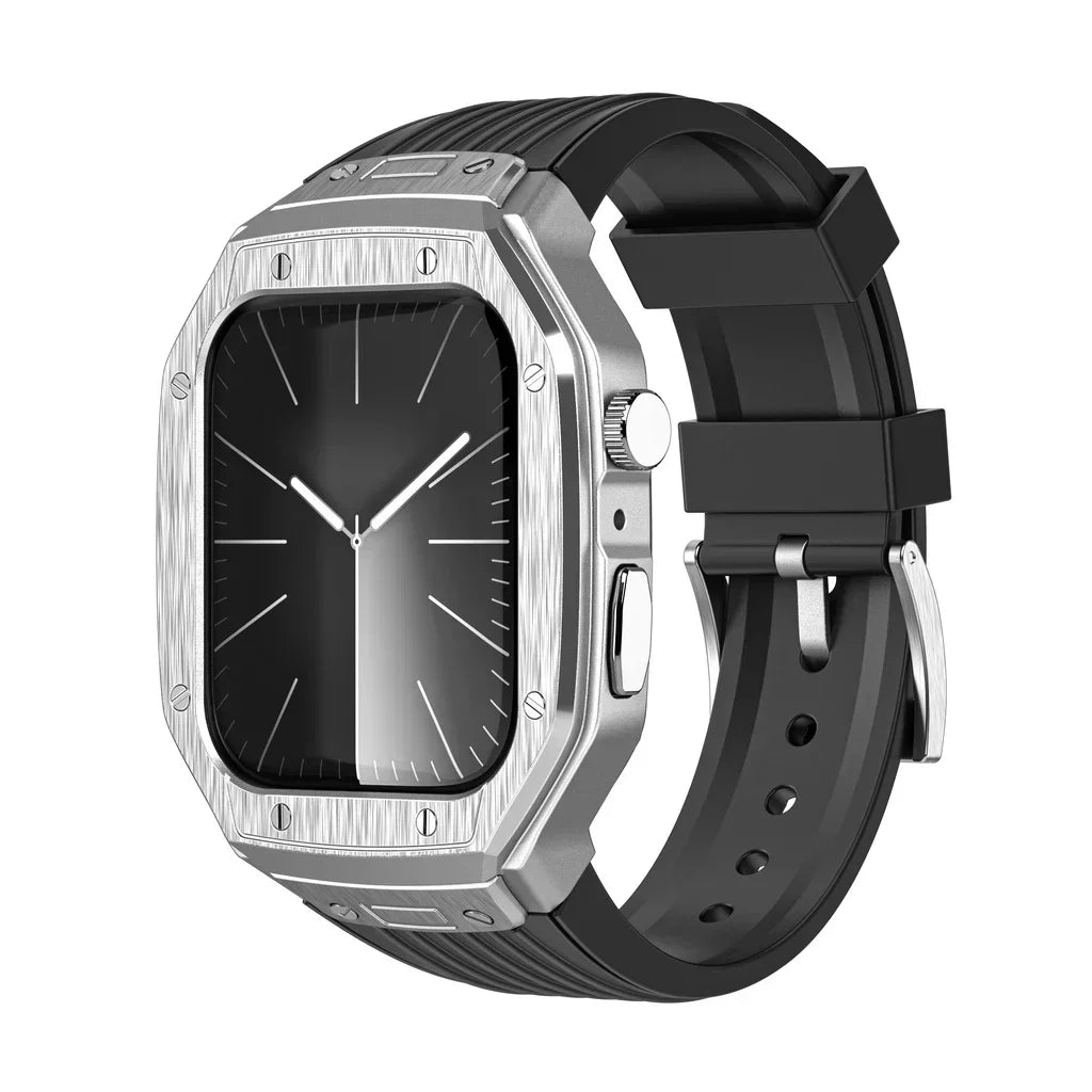 Luxury Modification Kit Metal Case+TPU Strap Replacement Accessories