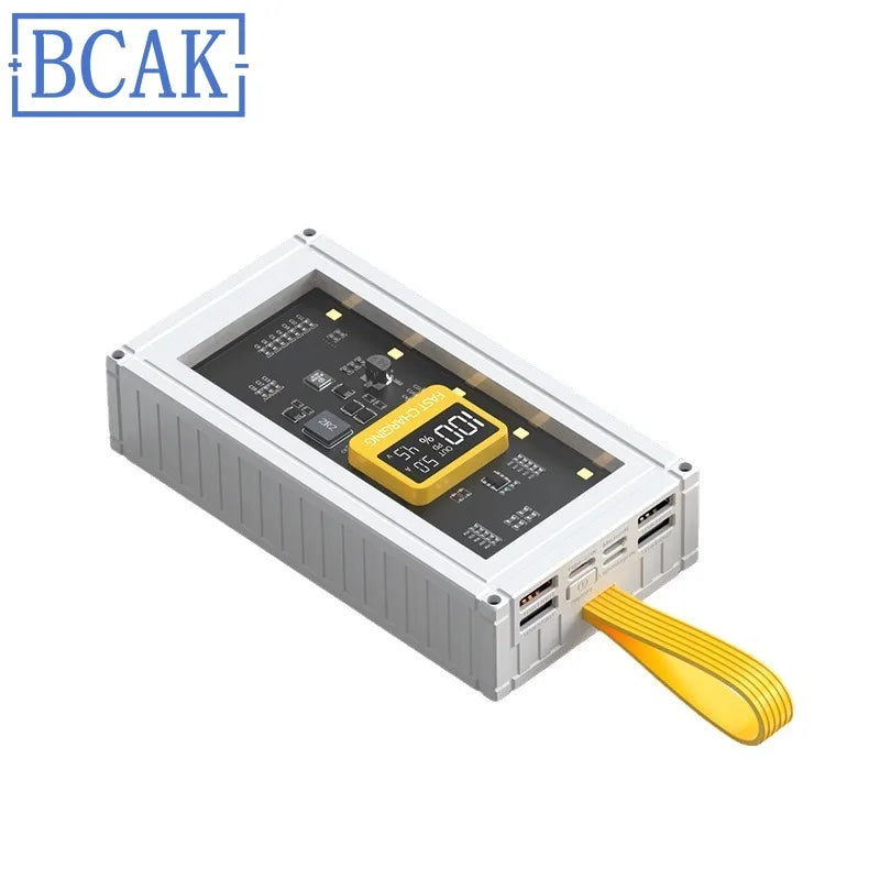 30000mAh 50000mAh 120W Fast Charging Transparent Power Bank