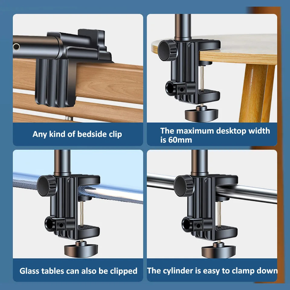 Tablet Holder for Bed Long Arm Stand for