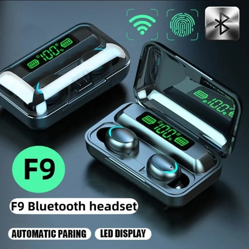 TWS F9-5 Earphone Bluetooth Earphones Wireless Headphones Hifi